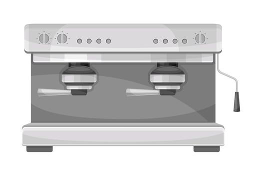 Coffee Brewing with Electric Coffeemaker as Cafe Cooking Appliance Illustration vector