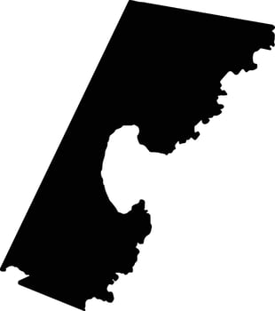 Shishishi China silhouette map vector