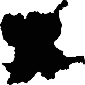 Si Banphot Thailand silhouette map vector