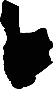 Si Somdet Thailand silhouette map vector