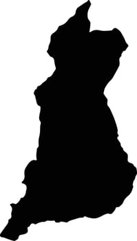 Sibundoy Colombia silhouette map vector