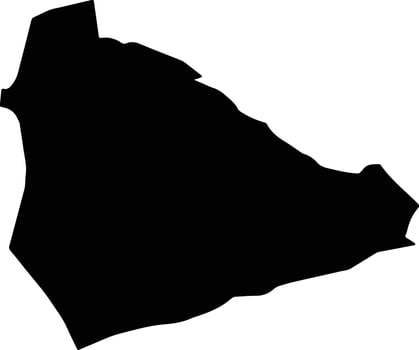 Sincik Turkey silhouette map vector