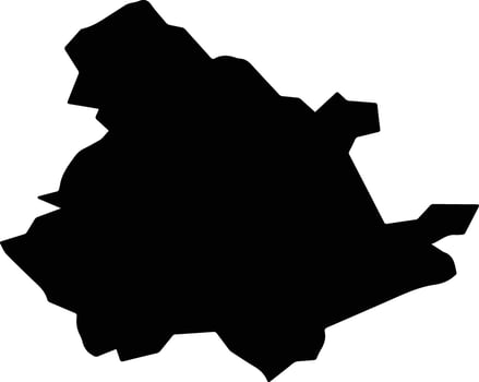 Smarjepke Toplice Slovenia silhouette map vector