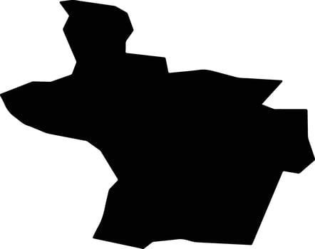 Solikamsk Russia silhouette map vector