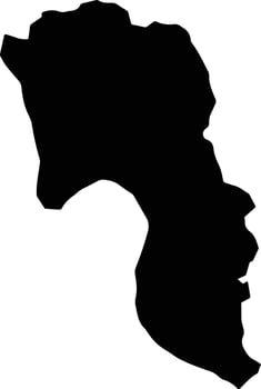 Song Lo Vietnam silhouette map vector