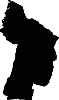 Sopo Colombia silhouette map vector
