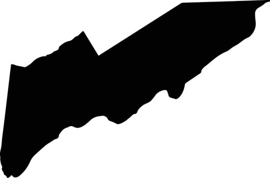 Sotillo Venezuela silhouette map vector