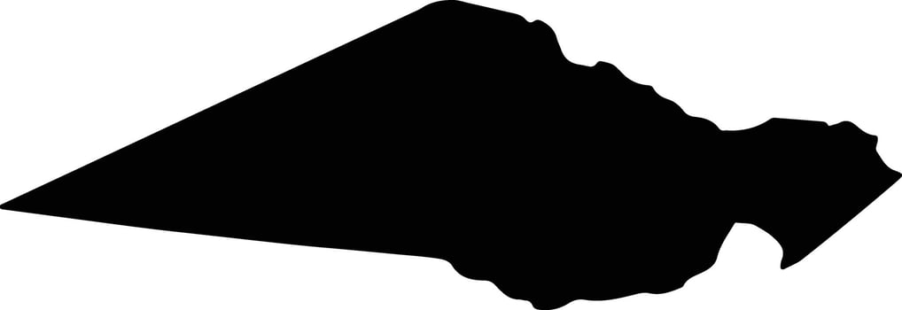 South Imenti Kenya silhouette map vector