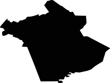 Stradu pag Latvia silhouette map vector