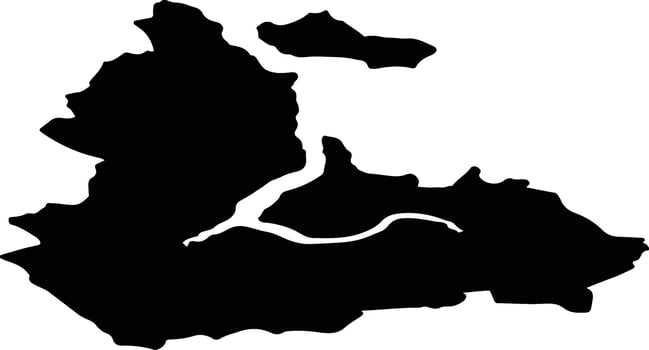 Stranda nor Norway silhouette map vector