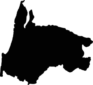 Suk Samran Thailand silhouette map vector