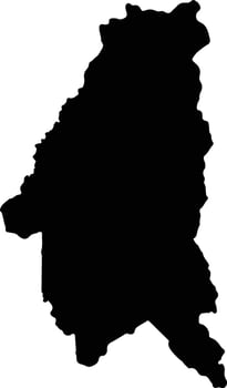 Sukhirin Thailand silhouette map vector