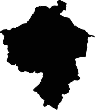 Sultepec Mexico silhouette map vector
