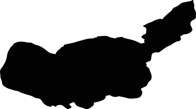 SURA MARE Romania silhouette map vector