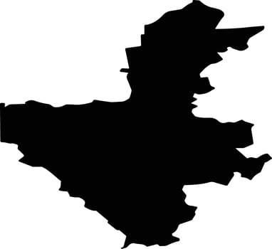 Suzemsky District Russia silhouette map vector