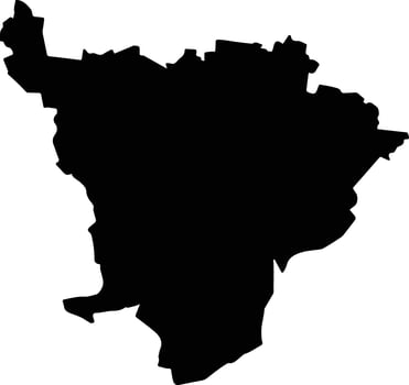 Tacotalpa Mexico silhouette map vector