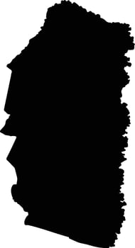 Tala Argentina silhouette map vector
