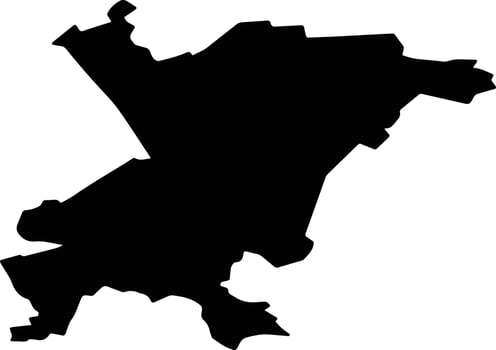 Tamalinsky District Russia silhouette map vector