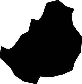 Tambunan Malaysia silhouette map vector