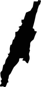 Tamu Myanmar silhouette map vector