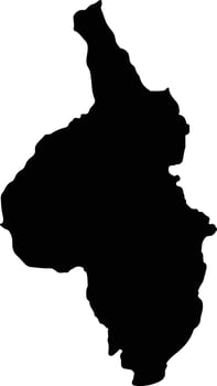 Tangua Colombia silhouette map vector