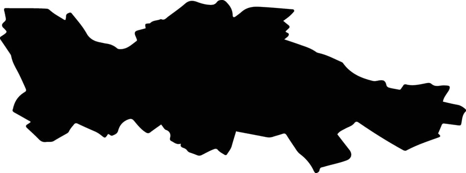 TARGOVISTE Romania silhouette map vector