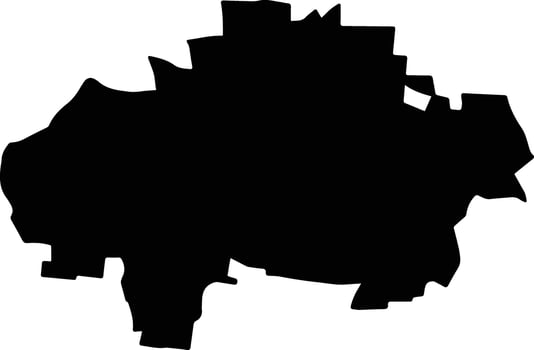 Tekit Mexico silhouette map vector