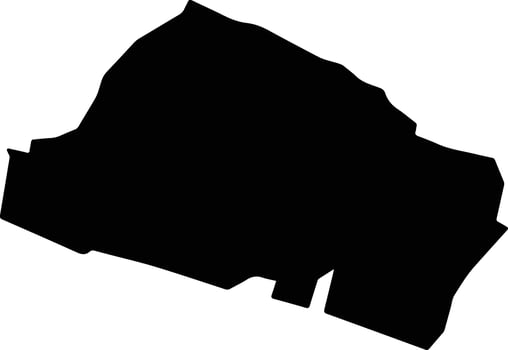 Temoac Mexico silhouette map vector