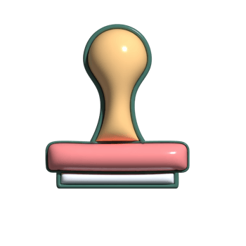 Adorable 3D Official Mark and Document Symbol png