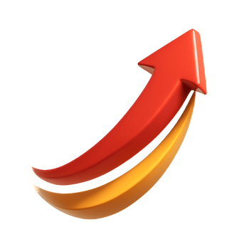 Dynamic Arrow in Motion with Simple Design Elements for Visuals png