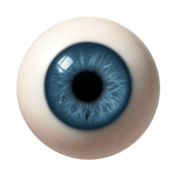 Realistic 3D Eye Model with Detailed Iris and Clear Cornea png