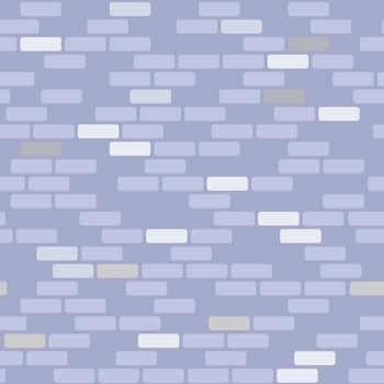 Brick wall seamless pattern. Gray brickwork repeating texture. Bricks masonry background. . vector