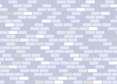 Brick wall seamless pattern. Gray brickwork repeating texture. Brick masonry background vector