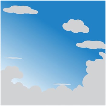 Blue sky illustration vector