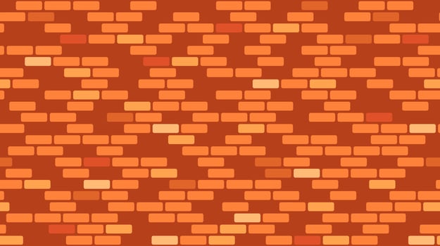 Brick wall seamless pattern. Brown brickwork repeating texture. Bricks masonry background. . vector