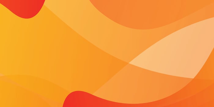 An orange and yellow abstract background with waves vector