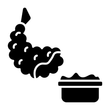 Editable Perfect design icon of fried shrimp vector