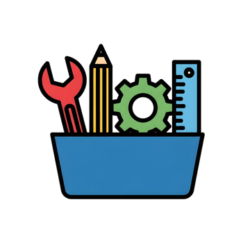 Tools illustration in container png