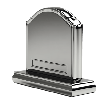 Silver Tombstone Monument Design png
