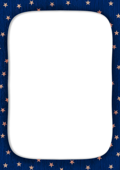 a Transparent patriotic square frame with stars on it png