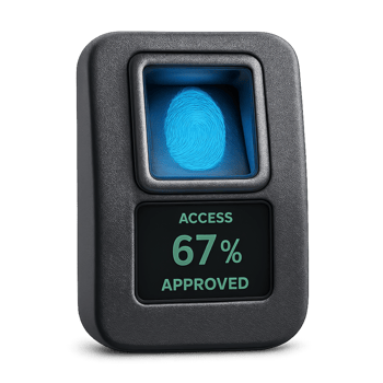 3D Biometric Fingerprint Scanner Device for Security Access Control png
