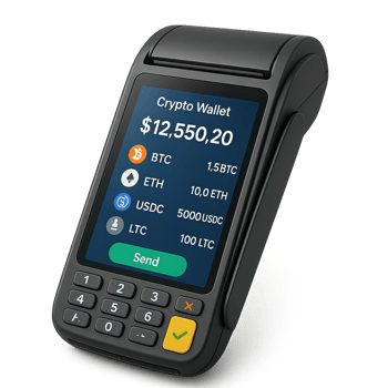 Digital Crypto Wallet Terminal for Secure Transactions and Management png