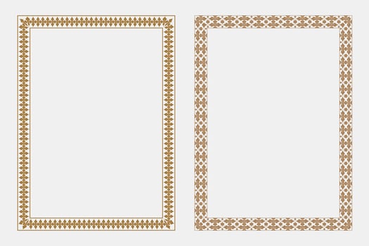 Decorative borders for design projects vector