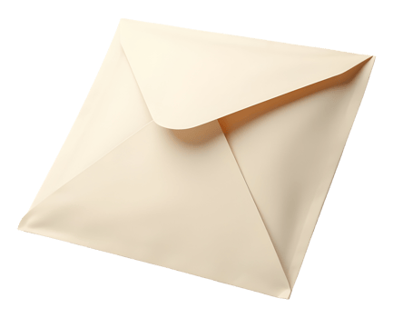 Beige envelope waiting patiently, holding secret message within its elegant paper png