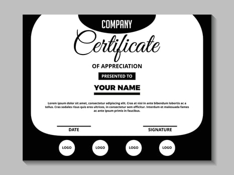 Certificate Template Design, Professional Diploma vector