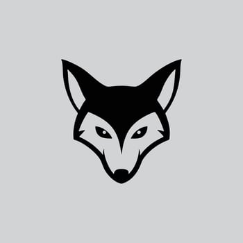 Cartoon Fox Outline Head logos Idea vector