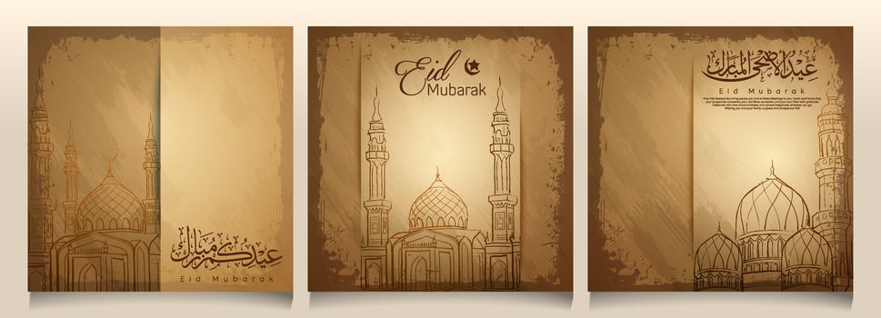 Ramadan kareem background with colorful arabic geometric gold ornament and calligraphy vector