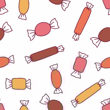 Candy Pattern Repeat Seamless for Wallpaper Background Cover Packaging vector