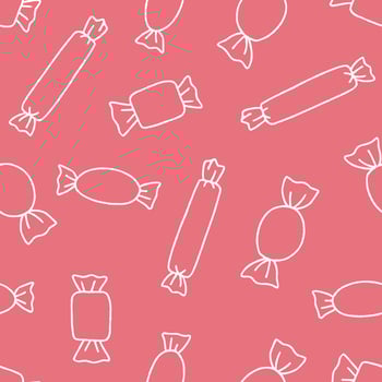 Outline Candy Pattern Repeat Seamless for Wallpaper Background Cover Packaging vector