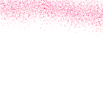 Falling vibrant pink and red confetti particles background png